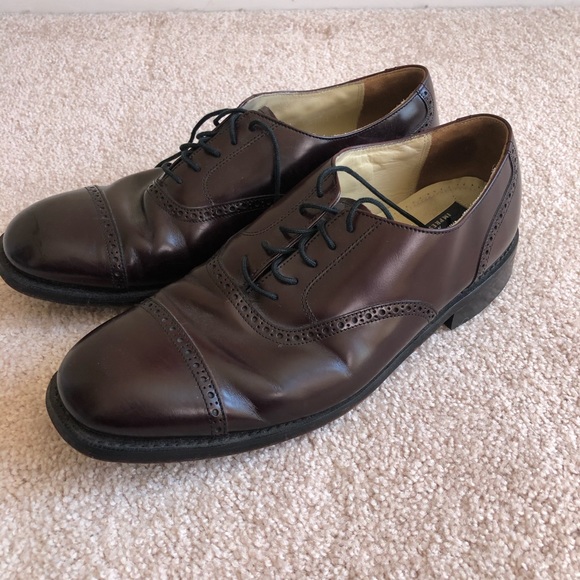 💜 Bostonian Brown Leather Dress Shoes sz 11.5 - Picture 3 of 8